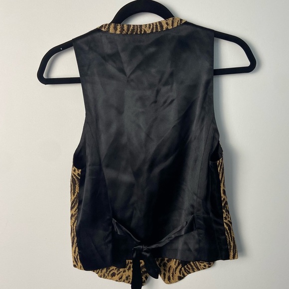 VTG LOUBEN / Vest & Blazer set animal print made in Canada - Picture 3 of 7